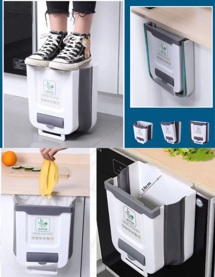 حاوية قمامة قابلة للطي للمطبخ